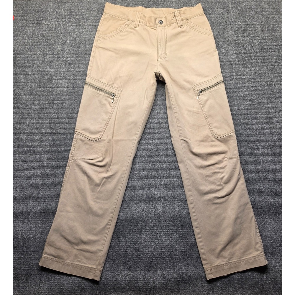 Columbia Sportswear Mens Size 32 Tan Zipper Cargo Pocket Hiking Pants Khaki